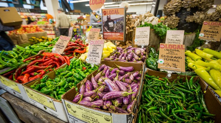 Produce at the market