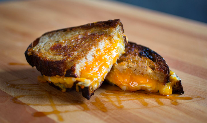 Mighty Melt grilled cheese
