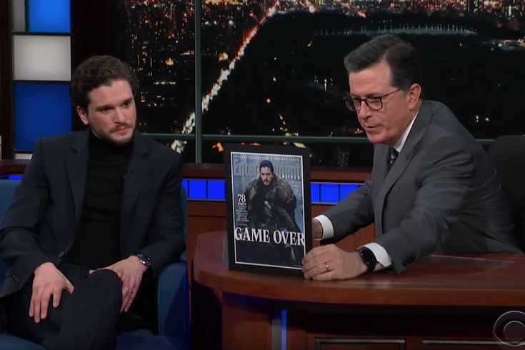 Kit Harington appears on 'Late Show with Stephen Colbert'