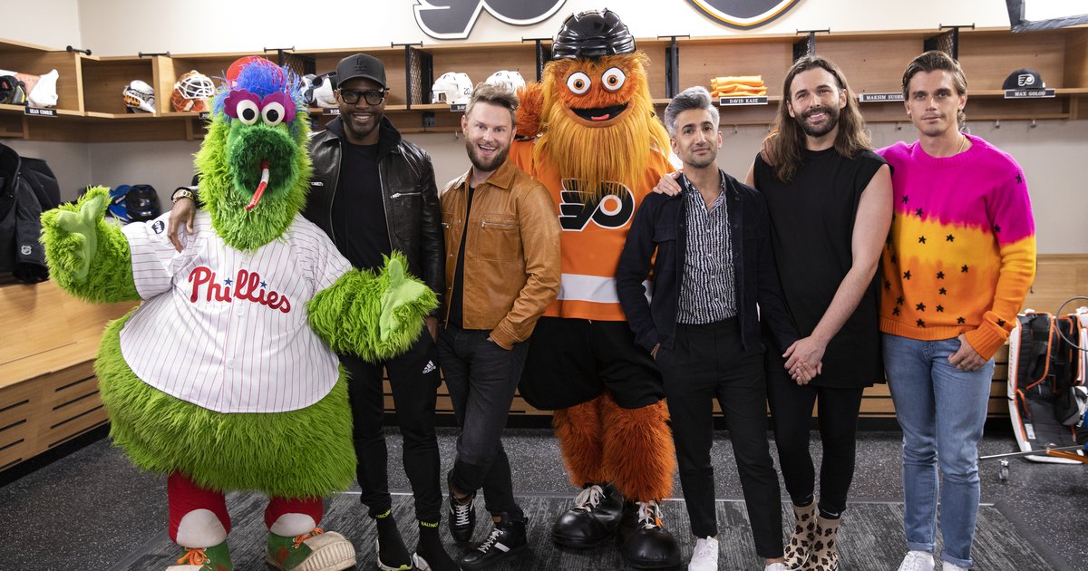 Queer Eye' gives Flyers mascot Gritty a makeover in bonus episode of Season  5