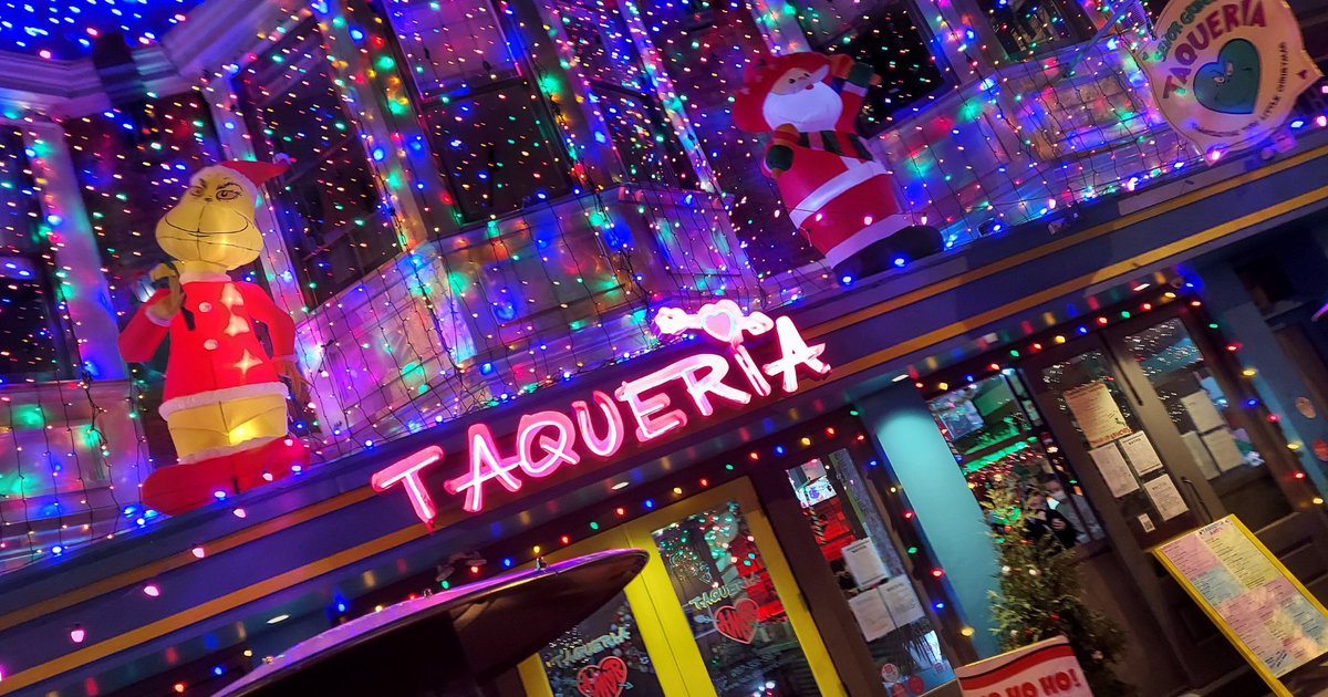 Manayunk's Taqueria Amor Senor Grinch's for the holiday season