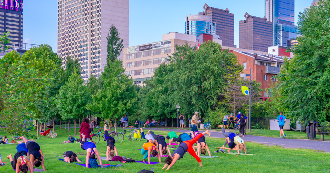 Outdoor yoga classes return to the Schuylkill Banks for 2021 season