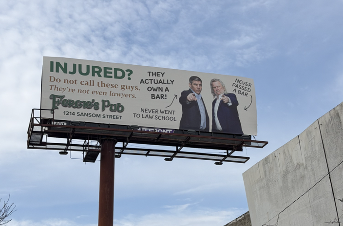Fergie's Pub Billboard