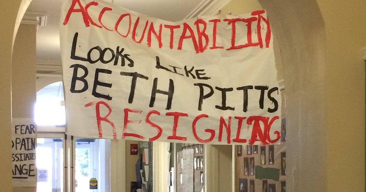 Swarthmore College students protest indefinitely at dean's office