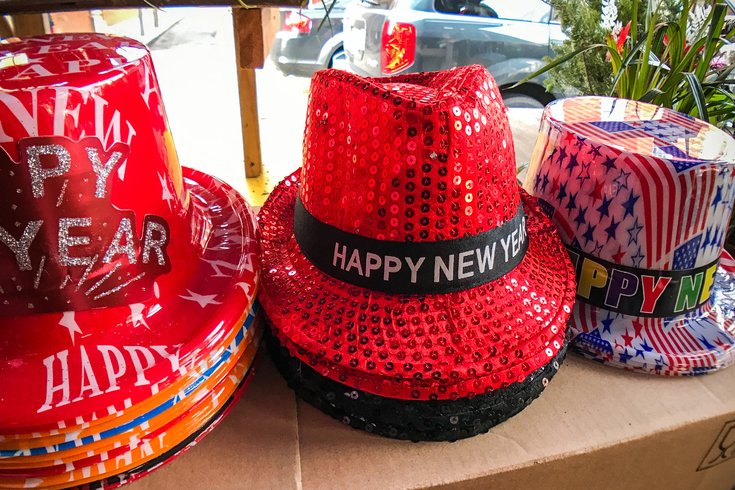 New Years celebratory hats 2018