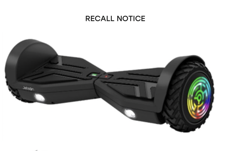 Jetson Hoverboard Recall Fire Hazard