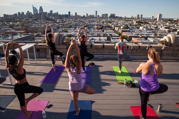 Rooftop yoga returns to Bok Bar through October PhillyVoice