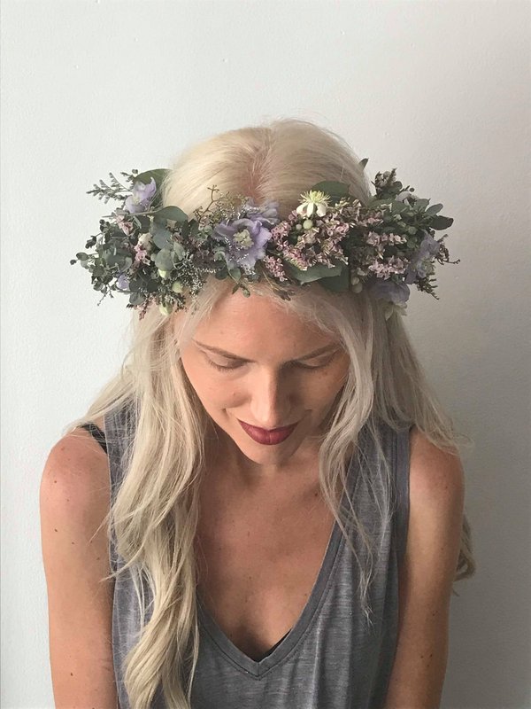 real flower headpiece