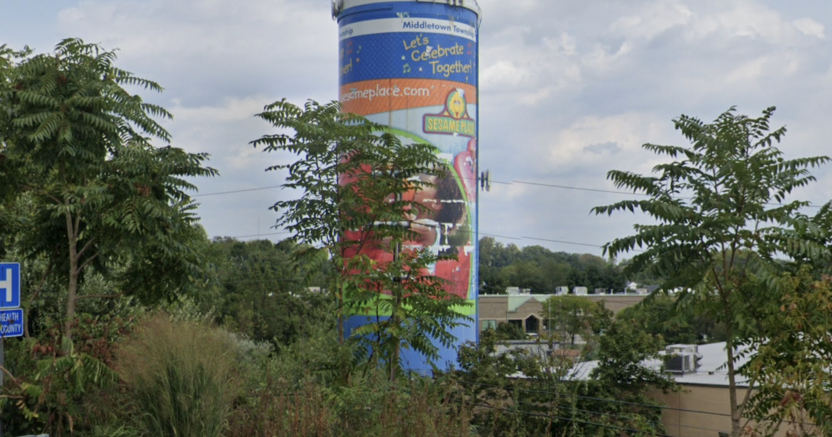 Sesame Place water tower, a landmark along I295 in Langhorne, to be