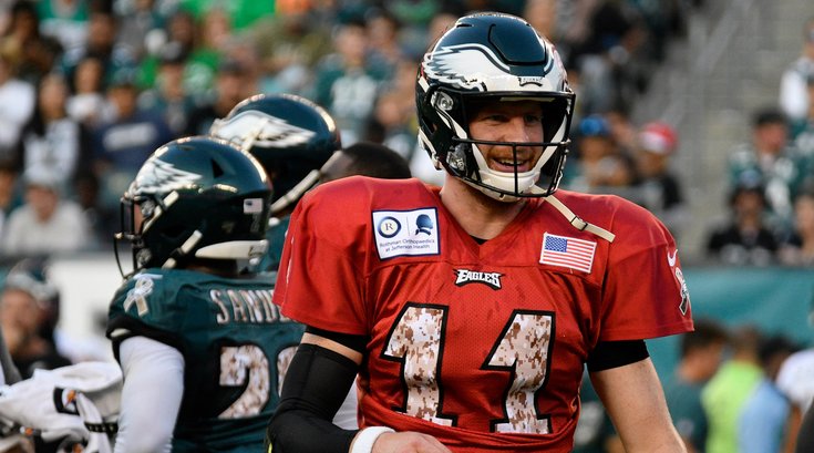 Carson Wentz 3 - Philadelphia Eagles Training Camp Linc