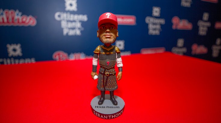 The Phillies' Seranthony Dominguez Game of Thrones bobblehead 