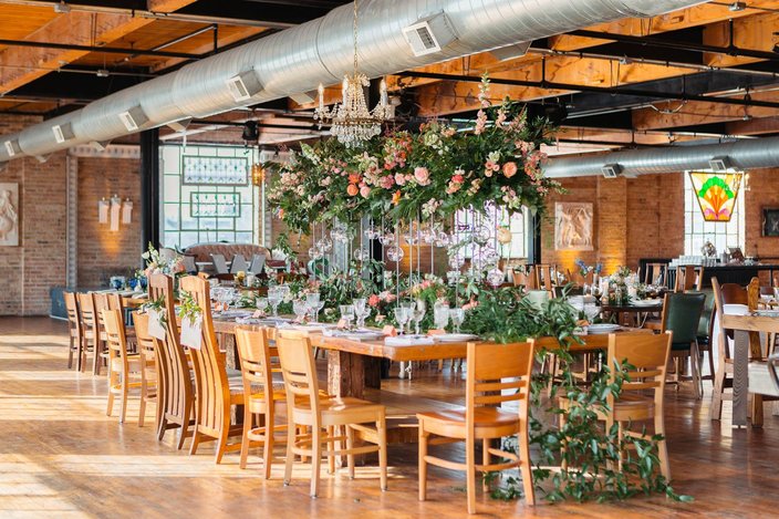 Philadelphia Wedding Walk - Catering Setup