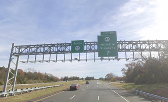 Is NJ's Route 55 suitable for bicyclists?