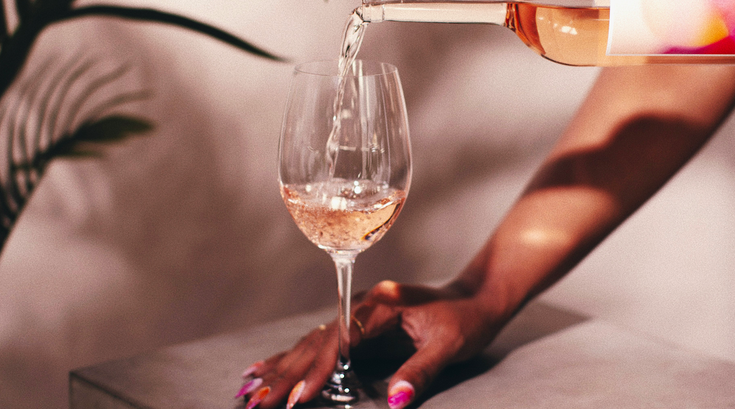 rose wine tasting at Tinto
