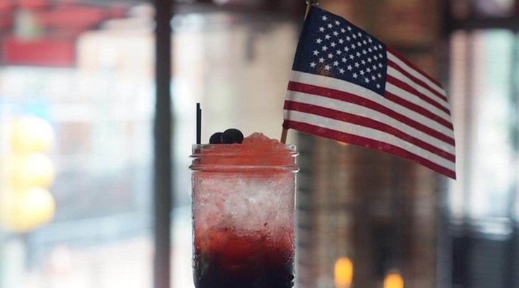 Fourth of July drinks and food in Philadelphia