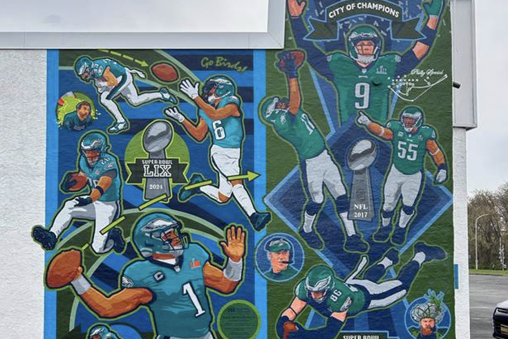 Eagles Super Bowl Mural