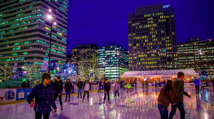 Ice Skating at Dilworth Park