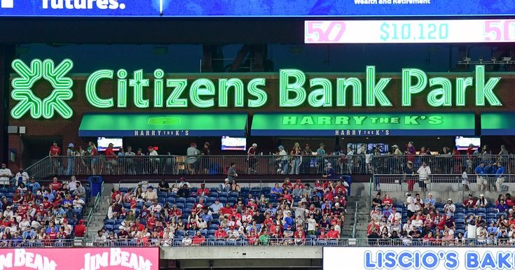 Ahead of MLB All-Star Game, activists fly banner urging Phillies to cut ties with Citizens Bank