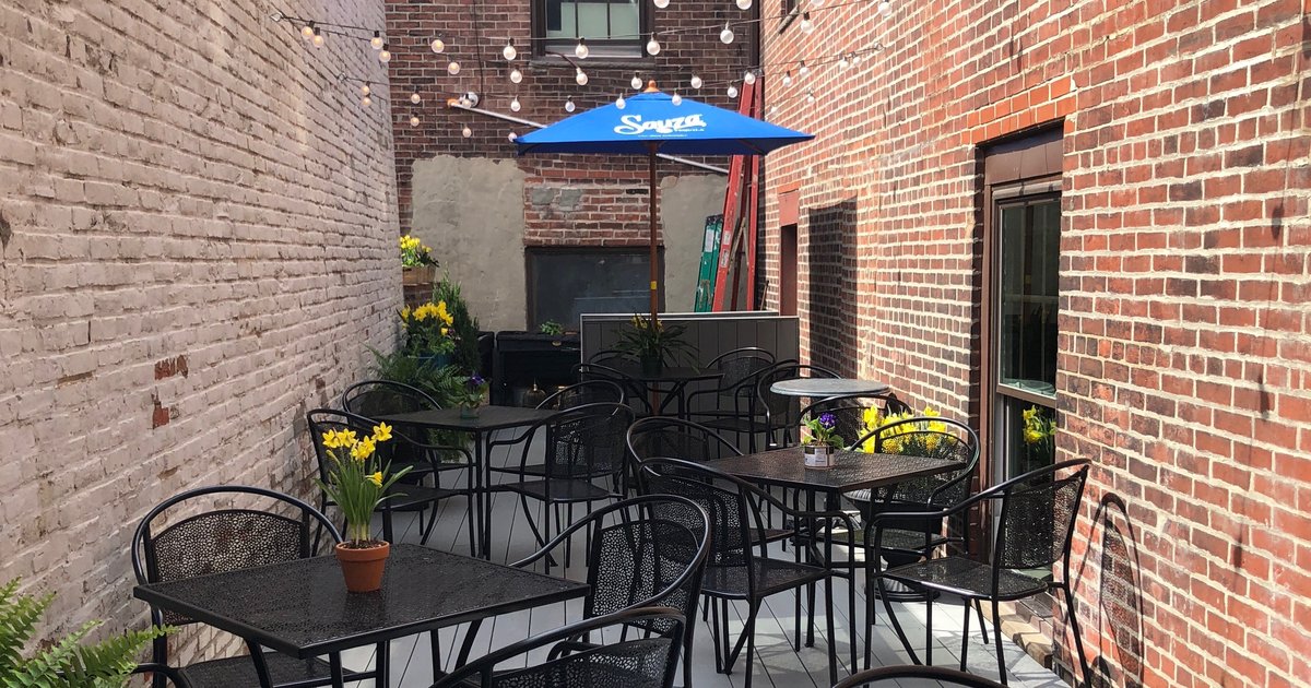 Enjoy hot dogs and beer on Royal Boucherie's upstairs deck | PhillyVoice