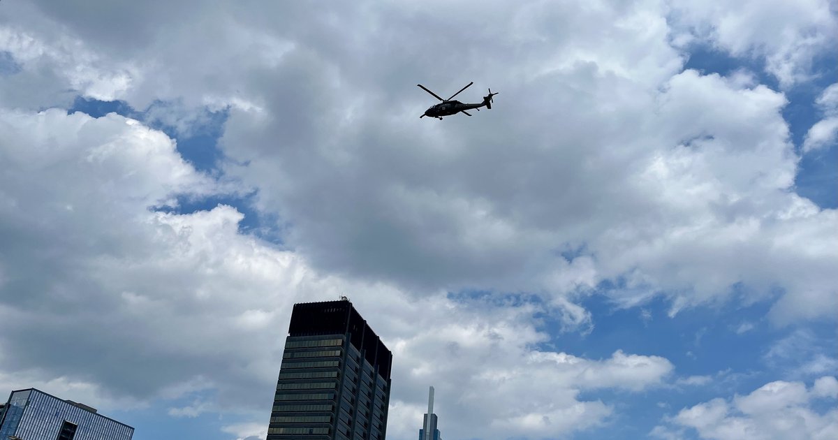 Helicopters flying low over Philly this week are part of a military