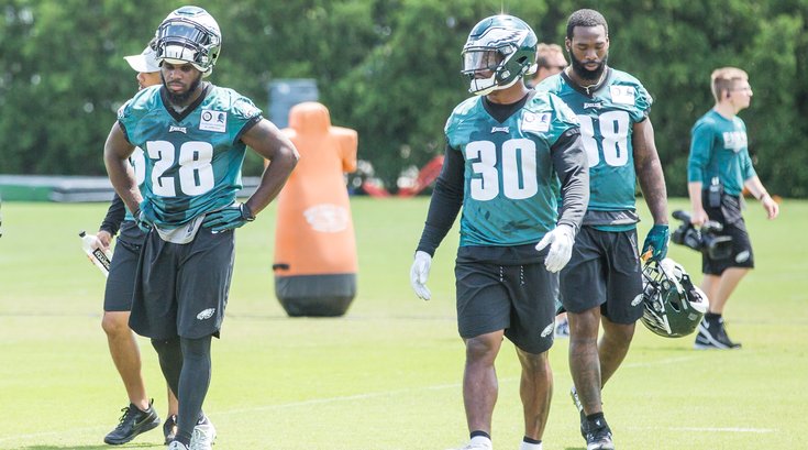 Carroll - Eagles Stock Wendell Smallwood, Corey Clement and Matt Jones