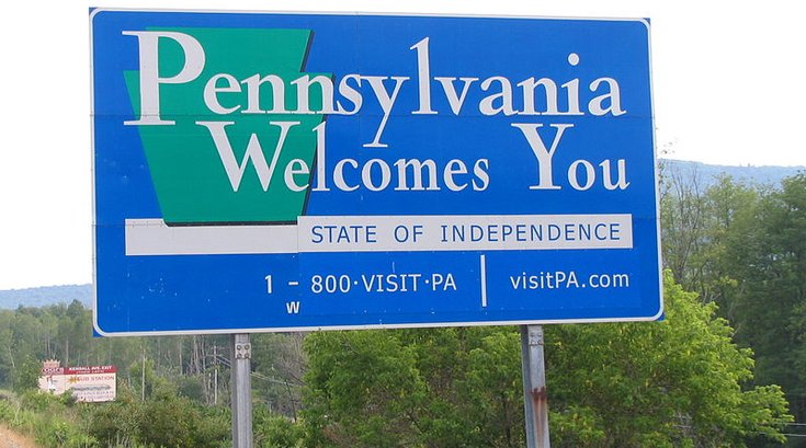 Pennsylvania Welcome Sign