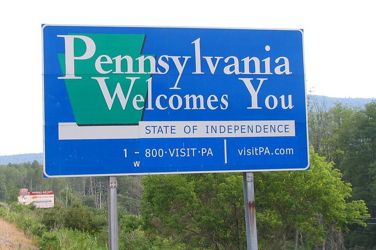 Pennsylvania Welcome Sign