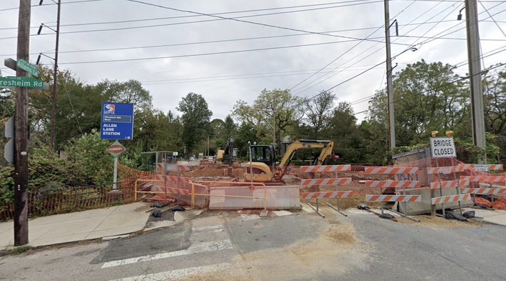 allens lane bridge closure