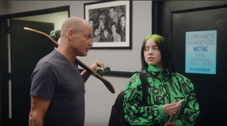 Billie Eilish Woody Harrelson 'Saturday Night Live'