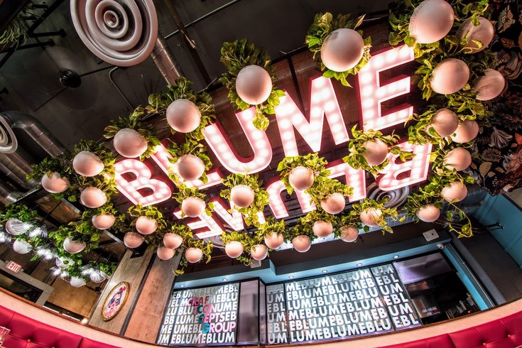 Interior of Blume restaurant/bar in Rittenhouse