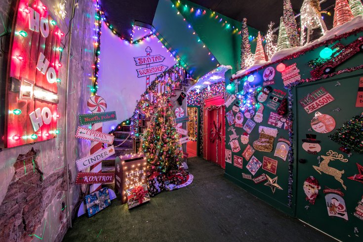 tinsel stairs