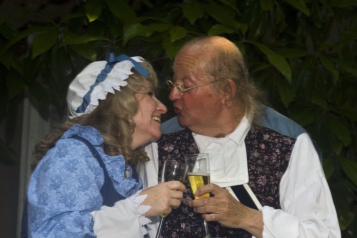 Ben Franklin and Betsy Ross