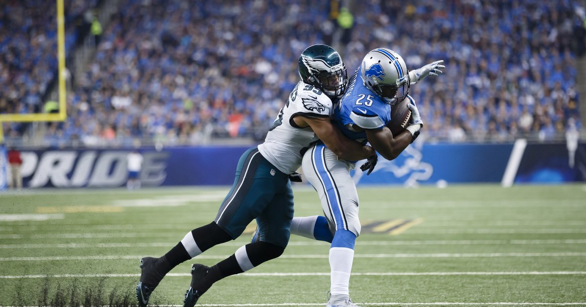 Stafford throws 5 TD passes, Lions beat Eagles 45-14