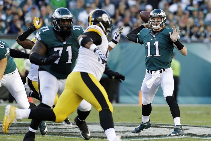 Wentz has best game yet as Eagles rout Steelers to remain unbeaten