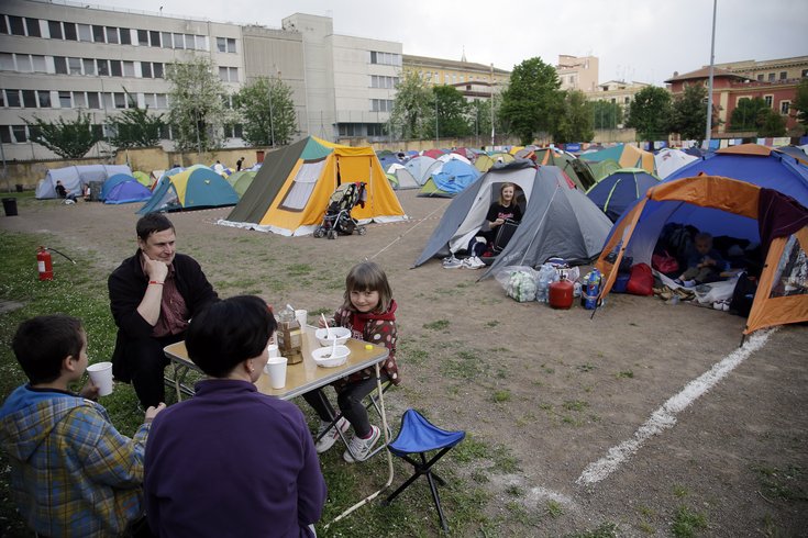 Camping During Pope Visit