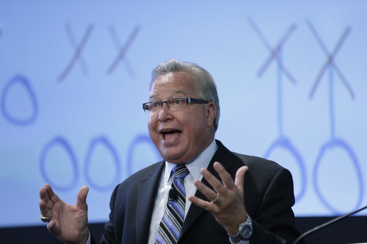 Former Philadelphia Eagles quarterback Ron Jaworski leaves Monday