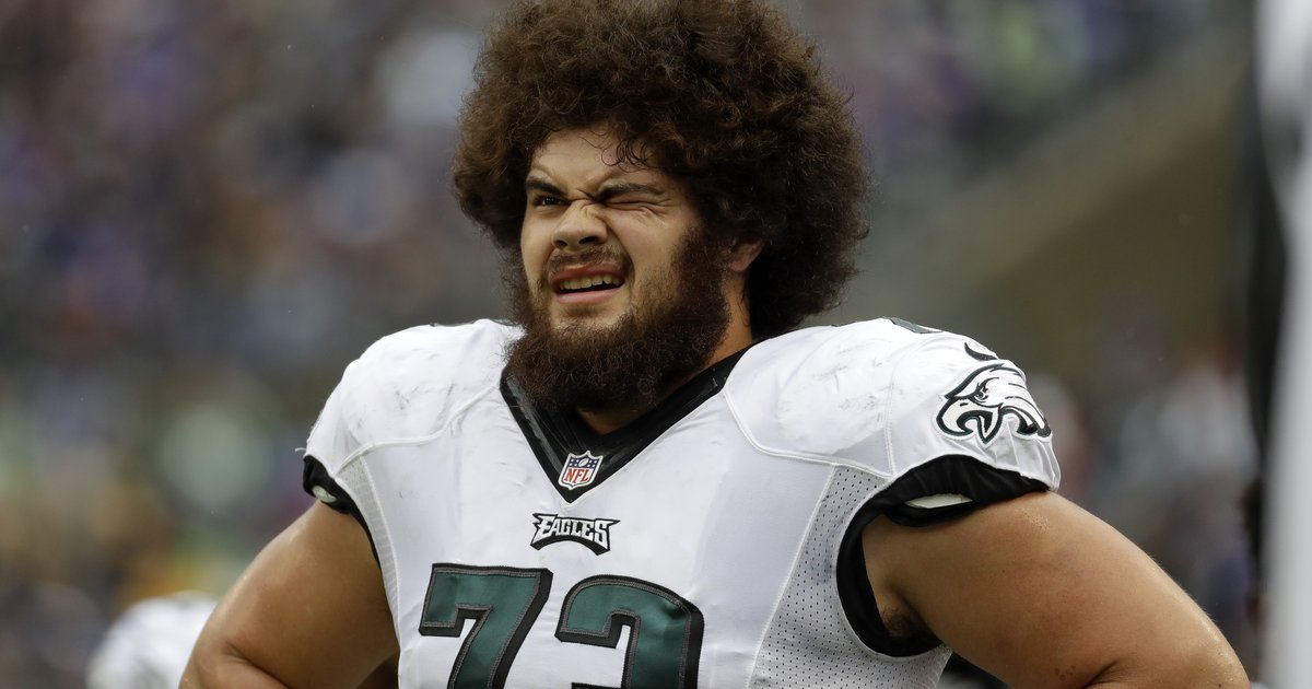 Philadelphia Eagles offensive guard Isaac Seumalo (56) lines up