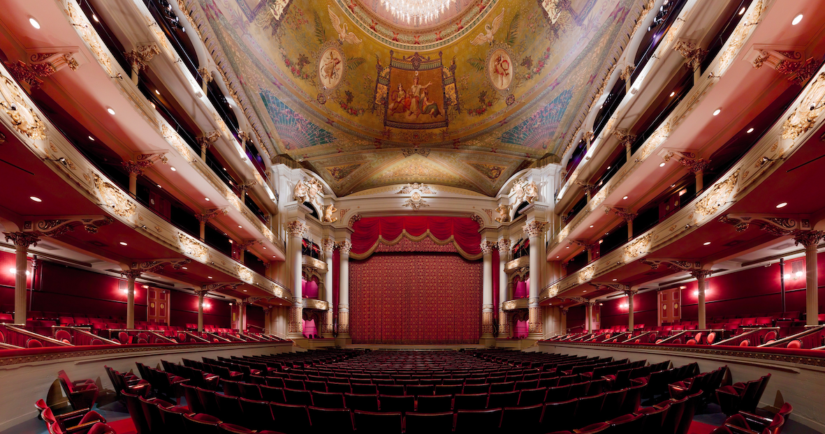 In 1870, the Academy of Music hosted the first public audience to watch a motion picture