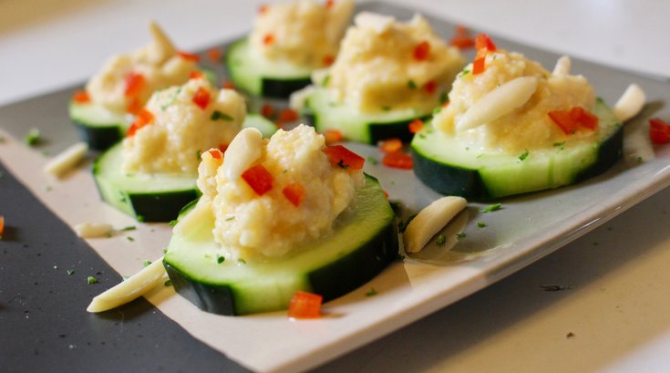 Cucumber-Almond Crunchers