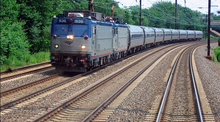 Amtrak regional rail train