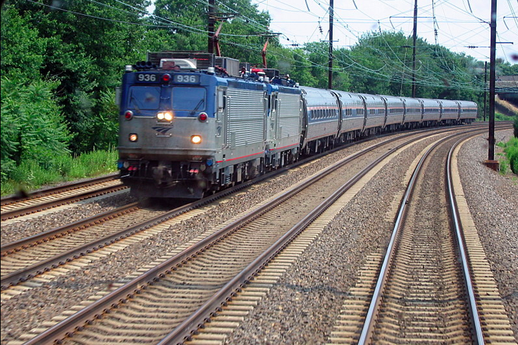 Amtrak regional rail train