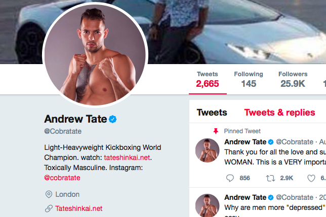 Why Andrew Tate's Tweets About Depression Caused an Uproar - Personal  Trainer