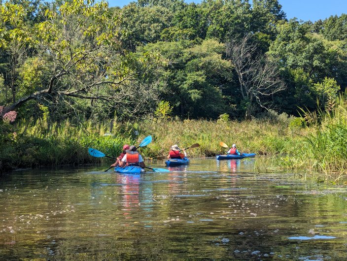 Kayaking on Otter Point Creek