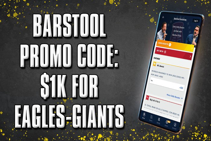 Barstool promo code: $1k for Eagles-Giants, NFL Week 18