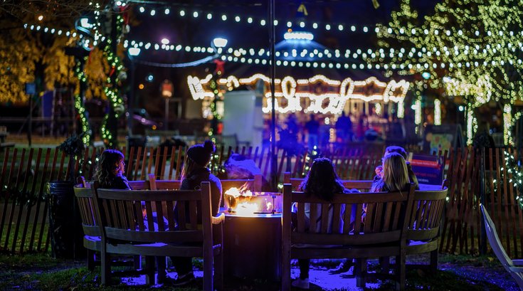 Franklin Square holiday beer garden