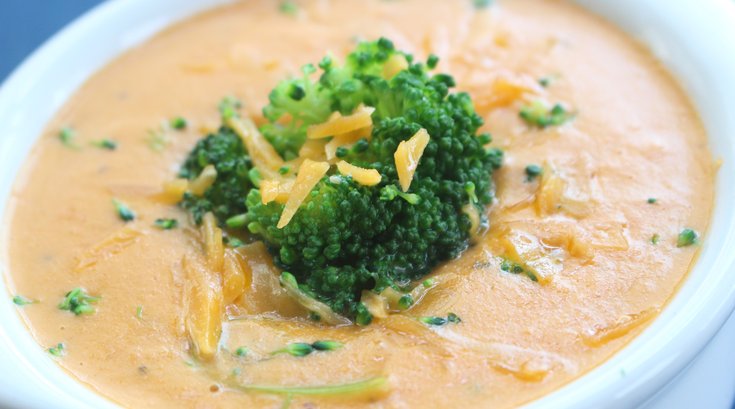 Better For You Broccoli Cheddar Soup IBX LIVE Cooking