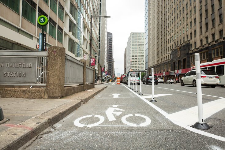 Bike lane in Philadelphia