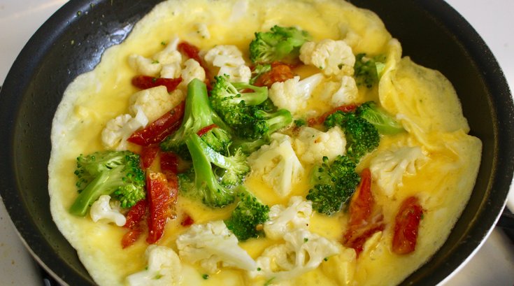 Limited - Broccoli, Cauliflower, Sun-Dried Tomato Omelet IBX LIVE