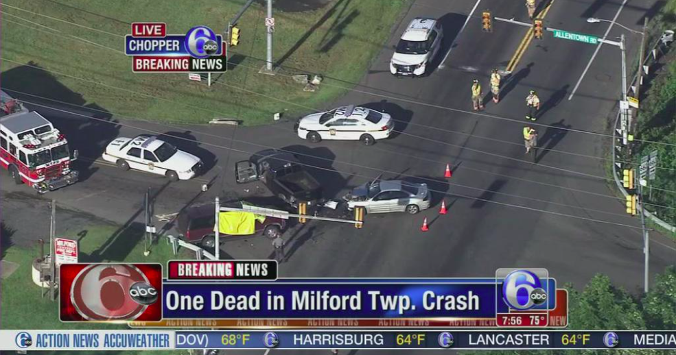 1 dead, several injured in multivehicle crash in Bucks County