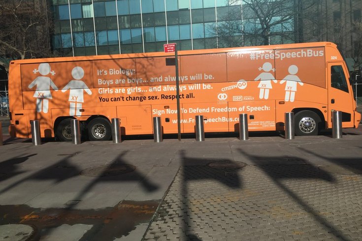 Anti-transgender bus